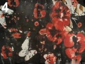 Šála 50x160cm KVĚTY CHIFFON (1 ks)