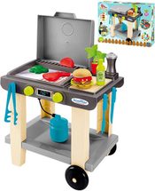 Baby gril zahradní plynový se stolečkem set s doplňky plast