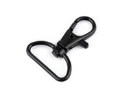 Kovová karabina černá průvlek 25 mm balení 5 kusů