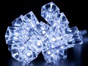 Světelný LED řetěz kostky ledu