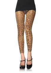 Vzorované legíny leopard 7535
