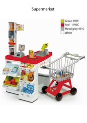 SMOBY Supermarket 2011 červený