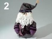 Mikuláš a sněhulák postavičky 25cm se zátěží