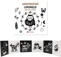 Knížka baby kontrastní leporelo zvířátka pro miminko