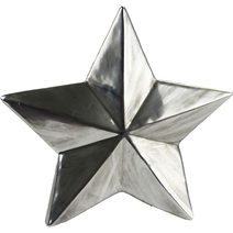 Hvězda porcelán velká X0274 - dia 14,5 x 2,5 cm