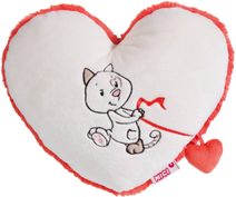 NICI PLYŠ Polštář srdce kočka z lásky Eko *PLYŠOVÉ HRAČKY*