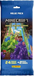 PANINI MINECRAFT 3 Fat Pack sběratelské karty set 26ks booster v sáčku