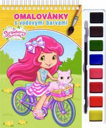 Omalovánky set s barvami a štětcem Jahůdka (Strawberry Shortcake)