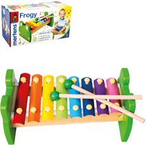 MERTENS DŘEVO Xylofon kovový dětský Žabka *HUDEBNÍ NÁSTROJE*
