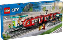 LEGO City tramvaj a zastávka v centru města 60423