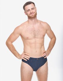 GINA pánské slipy se širším bokem, širší bok, šité 71135P