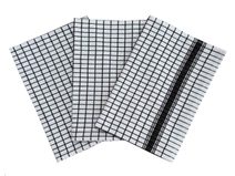 Utěrka Extra savá 50x70 cm Drobná kostka bílo/černá 3 ks