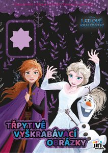 JIRI MODELS Třpytivé vyškrabávací obrázky + omalovánky Ledové Království