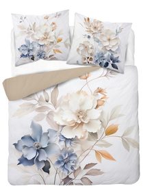 Francouzské povlečení 3D Květy na bílém micro Polyester - mikrovlákno, 220/200, 2x70/80 cm