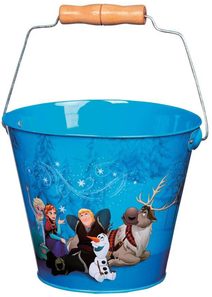 Kyblík plechový Frozen (Ledové Království) modrý 2 l na písek kov