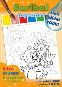 Omalovánky Stačí přidat vodu! Méďa Baribal set s barvami a štětcem