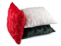 Vánoční povlak na polštář plyšový se stromečky 45x45 cm