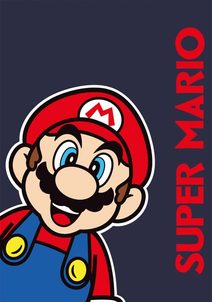 Fleece deka Super Mario Polyester, 100/140 cm