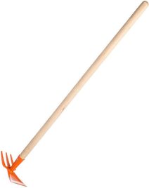 Dětské nářadí pracovní 80cm kovová zahradní motyka oranžová