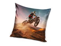 Dětský polštářek Motocross Král písečných dun 40x40 cm