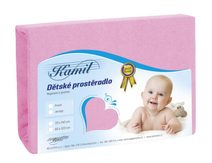 Dětské FROTÉ prostěradlo Růžová 010