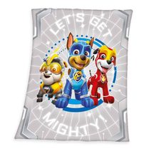 Fleece deka Paw Patrol grey Polyester, 130/160 cm