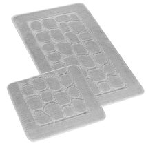 SADA BANY 60x100 + 60x50 cm - bez výkroje - sada 60x100, 60x50 cm Dlažba světle šedá