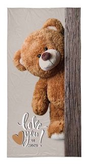 Osuška Medvídek Love You Bavlna - Froté, 70/140 cm