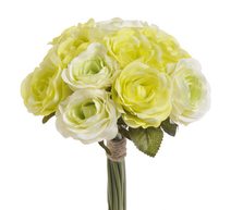 Svazek umělých růží 12 ks - mix zelená