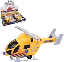 Helikoptéra záchranné složky vrtulník na baterie Světlo Zvuk 3 druhy