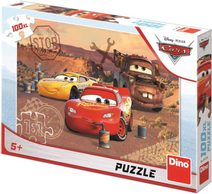 DINO Puzzle 100 dílků XL Piknik Auta (Cars) 47x33cm skládačka