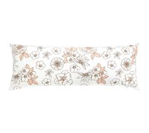 POVLAK na relaxační polštář - 45x120 cm (povlak na zip) Květ lososová