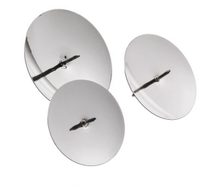 Misky s bodci 5,3 cm (4 ks) stříbrné