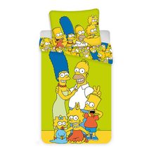 Povlečení The Simpsons Family Green 140x200, 70x90 cm