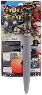 Pirátská sada dětská dýka s klapkou na oko na baterie Zvuk