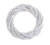 Věnec z proutí 25 cm - bílý