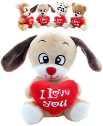 PLYŠ Zvířátko se srdíčkem I Love You 4 druhy