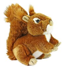 Plyšová veverka, 17 cm