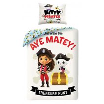 HALANTEX Povlečení Gábinin kouzelný domek pirátka Bavlna, 140/200, 70/90 cm