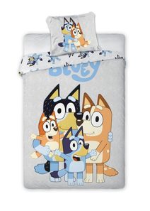 FARO Povlečení Bluey šedé Bavlna, 140/200, 70/90 cm