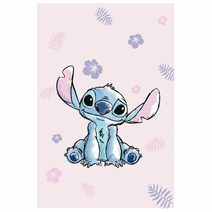 Mikroflanelová deka Lilo a Stitch Pink 100x150 cm