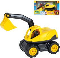 LENA Workies auto bagr 12cm pracovní stroj žlutý plast