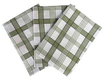 Utěrka Extra savá Káro khaki 50x70 cm 3 ks