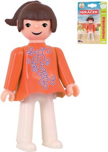 EFKO IGRÁČEK Maminka rodina figurka kloubová na kartě