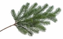 Umělá huňatá větvička jehličí 68 cm - zelená