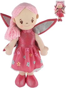 Panenka soft hadrová víla Pivoňka 40cm látková měkké tělo s křídly