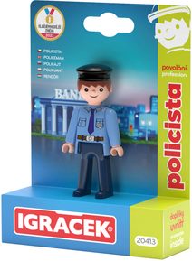 EFKO IGRÁČEK Policista povolání set figurka kloubová s doplňky