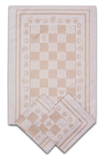 Utěrka Extra savá 50x70 Konvička/ puntík béžová - 3 ks
