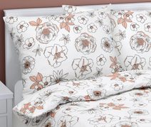 Bavlněné povlečení Béžová,Růžová 90/328