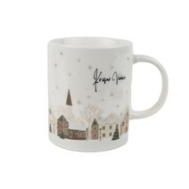 Vánoční porcelánový hrnek X8710 - 360ml; 345 g; D80xH95xBD78mm